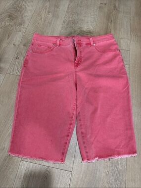 Style & Co. Coral Pink Denim Bermuda Shorts